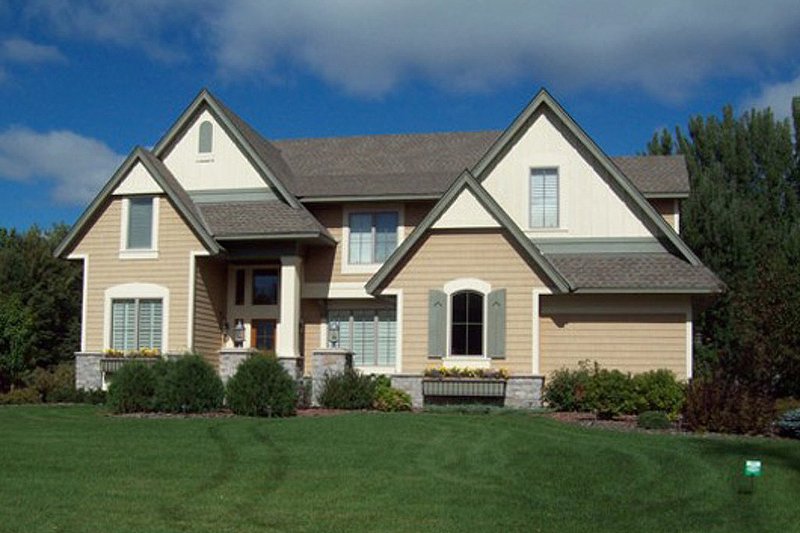 Dream House Plan - Exterior - Rear Elevation for Traditional House Plan #56-598 - 5 bed, 4.5 bath
