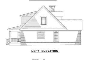 Exterior - Rear Elevation for Colonial House Plan #17-599 - 3 bed, 2.5 bath