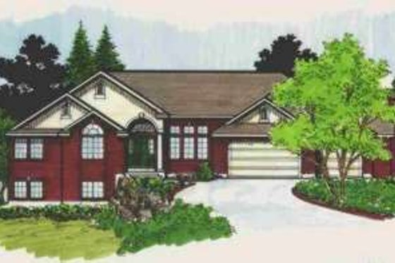 Exterior - Front Elevation for Traditional House Plan #308-173 - 7 bed, 3.5 bath