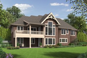 Exterior - Rear Elevation for Craftsman House Plan #48-652 - 3 bed, 2.5 bath