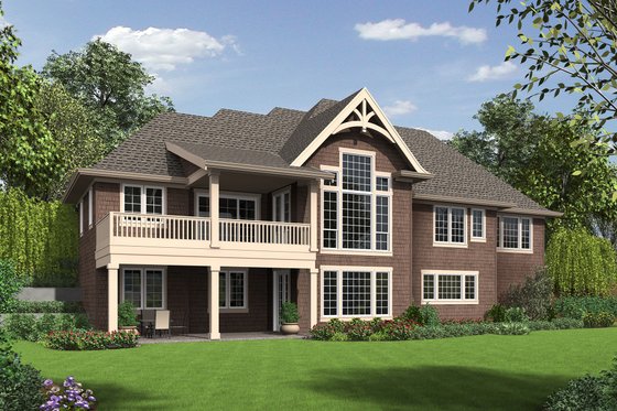 Exterior - Rear Elevation for Craftsman House Plan #48-652 - 3 bed, 2.5 bath