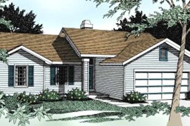House Design - Traditional Exterior - Front Elevation Plan #91-108