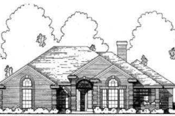 Exterior - Front Elevation for Traditional House Plan #40-293 - 3 bed, 2 bath