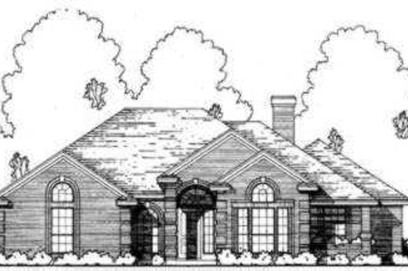 Exterior - Front Elevation 2 for Traditional House Plan #40-293 - 3 bed, 2 bath
