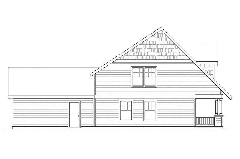 Home Plan - Exterior - Other Elevation 1 for Cottage House Plan #124-306 - 3 bed, 2.5 bath