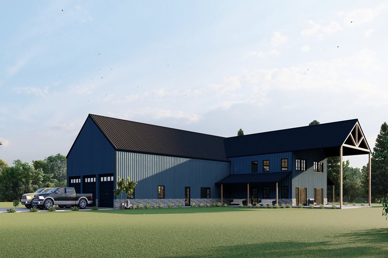 Home Plan - Exterior - Other Elevation for Barndominium House Plan #1107-32 - 4 bed, 3.5 bath