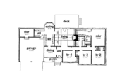 Ranch Style House Plan - 4 Beds 2 Baths 1751 Sq/Ft Plan #36-144 