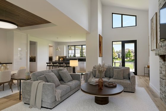 Interior - Family Room for Modern House Plan #928-360 - 3 bed, 2 bath