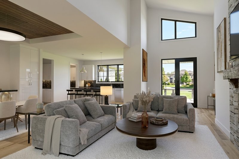 Architectural House Design - Interior - Family Room for Modern House Plan #928-360 - 3 bed, 2 bath