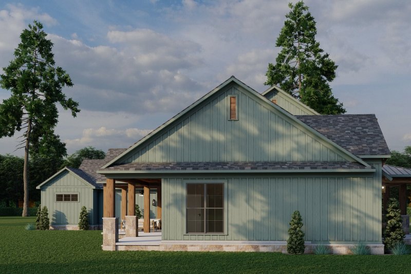 House Plan Design - Exterior - Other Elevation 3 for Farmhouse House Plan #923-450 - 3 bed, 3.5 bath
