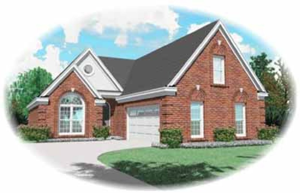 Exterior - Front Elevation 2 for Traditional House Plan #81-294 - 3 bed, 2 bath