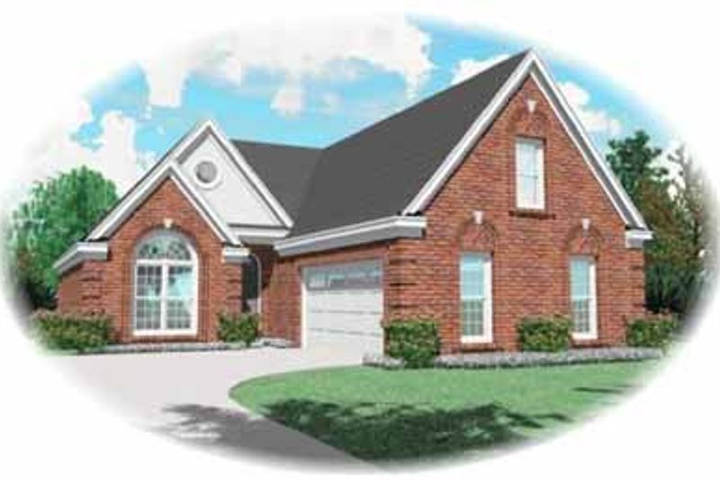 Exterior - Front Elevation 2 for Traditional House Plan #81-294 - 3 bed, 2 bath