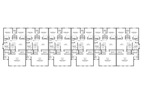 House Blueprint - Farmhouse Floor Plan - Upper Floor Plan #1060-319