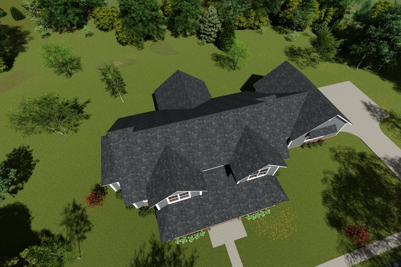 Home Plan - Exterior - Other Elevation 4 for Farmhouse House Plan #513-2224 - 4 bed, 3.5 bath