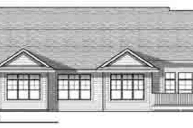 Home Plan - Exterior - Rear Elevation for Traditional House Plan #70-822 - 2 bed, 2 bath