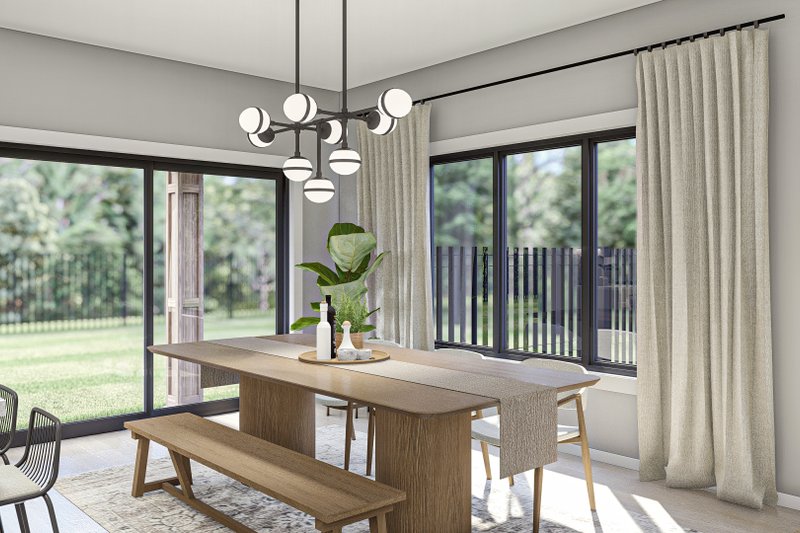 Architectural House Design - Interior - Dining Room for Traditional House Plan #455-545 - 3 bed, 2.5 bath