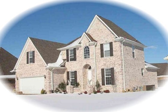 Exterior - Front Elevation for European House Plan #81-13668 - 3 bed, 3 bath