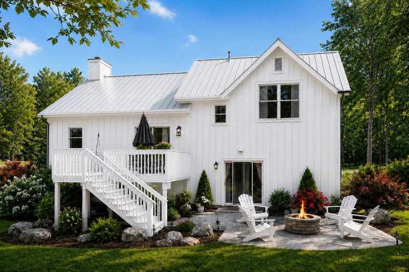 Architectural House Design - Exterior - Rear Elevation 1 for Farmhouse House Plan #928-427 - 3 bed, 3 bath