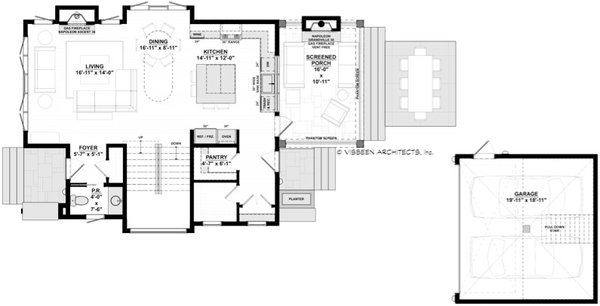 House Plan Design - Contemporary Floor Plan - Main Floor Plan #928-386