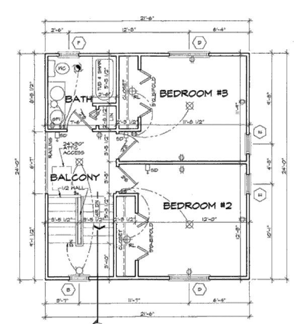 Bungalow Floor Plan - Upper Floor Plan #312-611