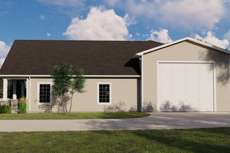 Dream House Plan - Exterior - Other Elevation for Craftsman House Plan #1064-96, 1 bath