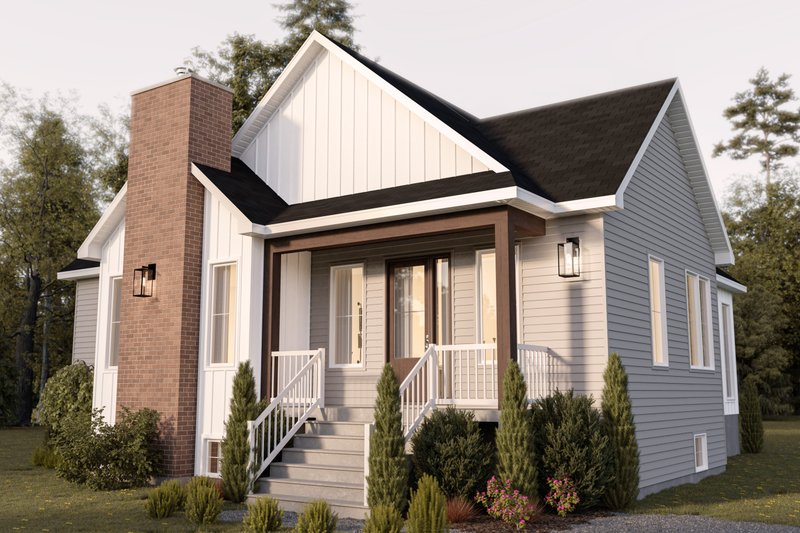 Dream House Plan - Exterior - Front Elevation 3 for Bungalow House Plan #23-2784 - 3 bed, 2 bath