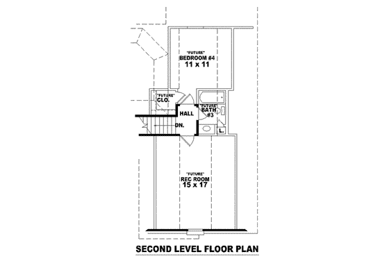 Floor Plan - Other Floor for Traditional House Plan #81-957 - 3 bed, 2 bath
