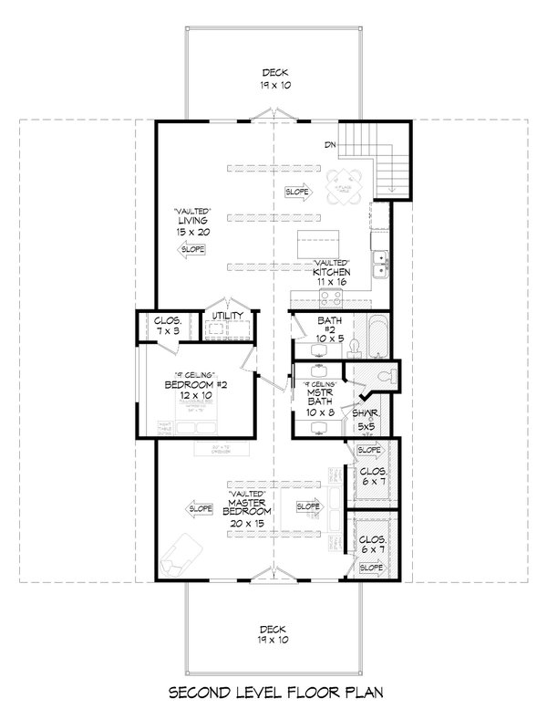 Barndominium Floor Plan - Upper Floor Plan #932-696