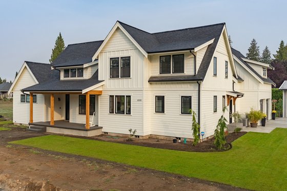 Exterior - Rear Elevation for Farmhouse House Plan #1070-42 - 4 bed, 3.5 bath
