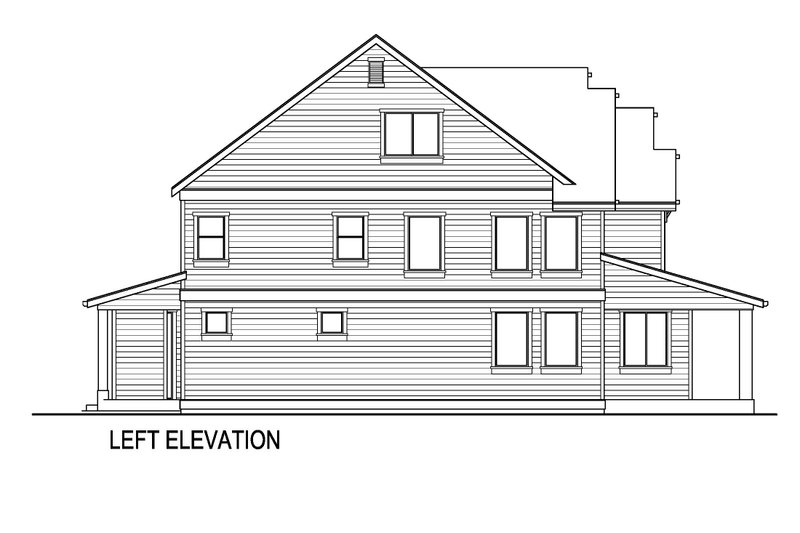 House Blueprint - Exterior - Other Elevation for Farmhouse House Plan #569-58 - 5 bed, 4 bath
