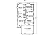 Adobe / Southwestern Style House Plan - 4 Beds 2 Baths 1963 Sq/Ft Plan #1-784 
