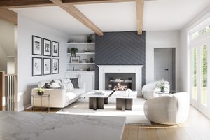 Interior - Family Room for Craftsman House Plan #46-889 - 4 bed, 2.5 bath