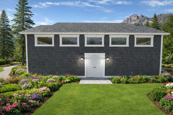 Exterior - Other Elevation 2 for Craftsman House Plan #1060-470, 0 bath