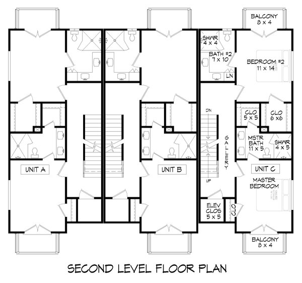 Home Plan - Modern Floor Plan - Upper Floor Plan #932-1213