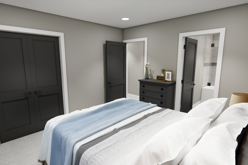 Home Plan - Interior - Bedroom 3 for Farmhouse House Plan #51-1371 - 4 bed, 3.5 bath