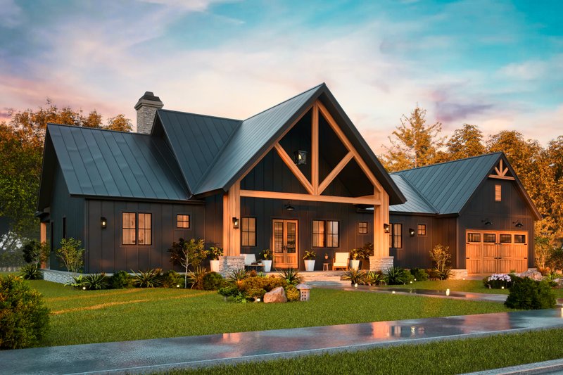 Dream House Plan - Exterior - Front Elevation 6 for Farmhouse House Plan #119-475 - 3 bed, 3.5 bath