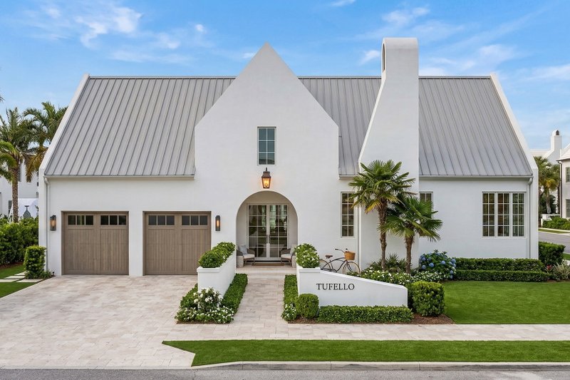 Home Plan - Exterior - Front Elevation 2 for Beach House Plan #455-757 - 3 bed, 2.5 bath