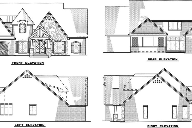 Home Plan - Exterior - Other Elevation for European House Plan #923-283 - 4 bed, 3.5 bath