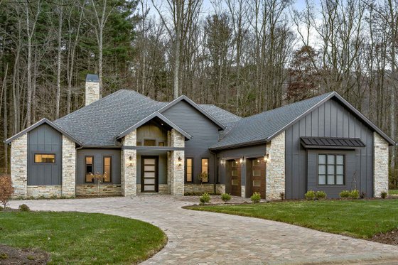 Exterior - Front Elevation 5 for Craftsman House Plan #938-119 - 3 bed, 3.5 bath