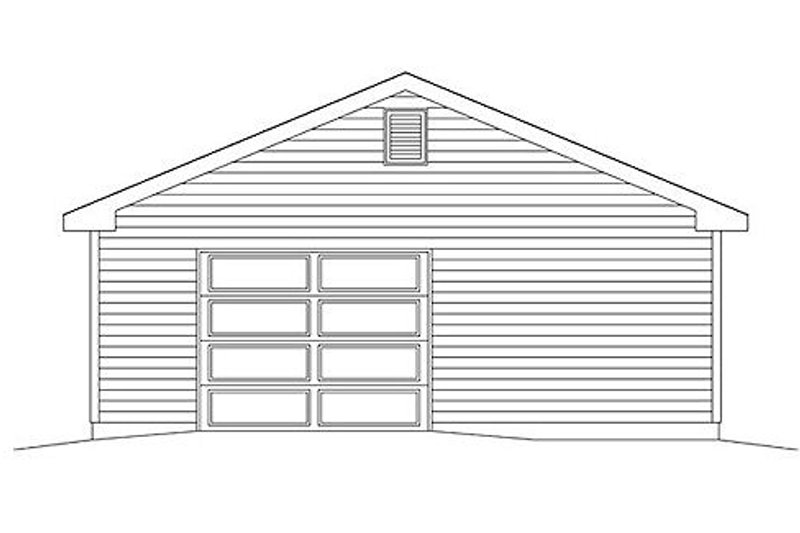 Dream House Plan - Exterior - Rear Elevation for Traditional House Plan #22-562, 0 bath