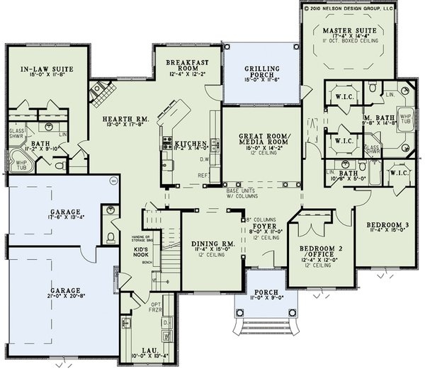 Dream House Plan - Country Floor Plan - Main Floor Plan #17-3364
