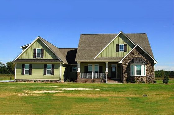 Exterior - Front Elevation 3 for Craftsman House Plan #21-312 - 4 bed, 2.5 bath