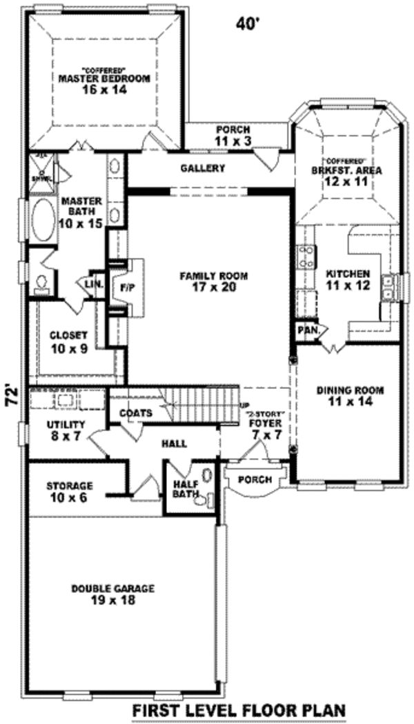 European Floor Plan - Main Floor Plan #81-823