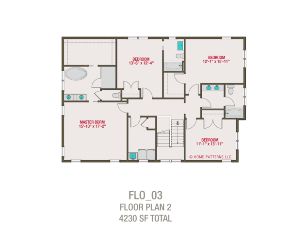Craftsman Floor Plan - Upper Floor Plan #461-63
