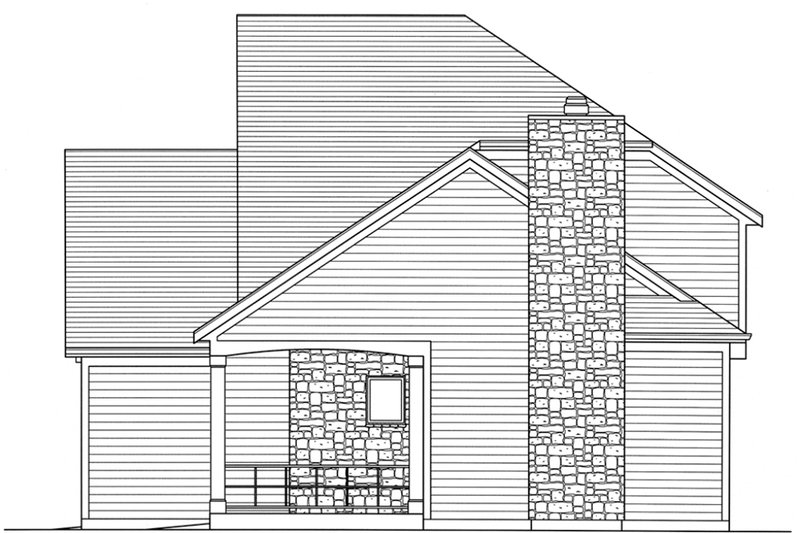 Architectural House Design - Exterior - Other Elevation 1 for Craftsman House Plan #46-470 - 4 bed, 2.5 bath