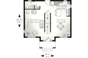 European Style House Plan - 2 Beds 1.5 Baths 1181 Sq/Ft Plan #23-610 