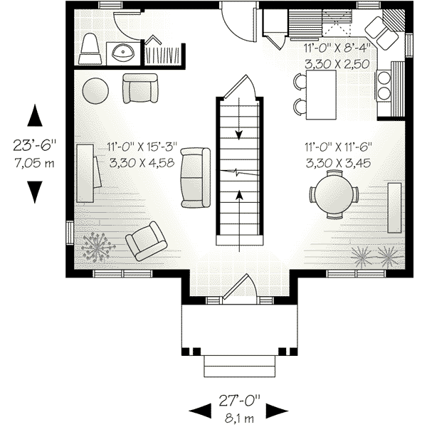 Home Plan - European Floor Plan - Main Floor Plan #23-610