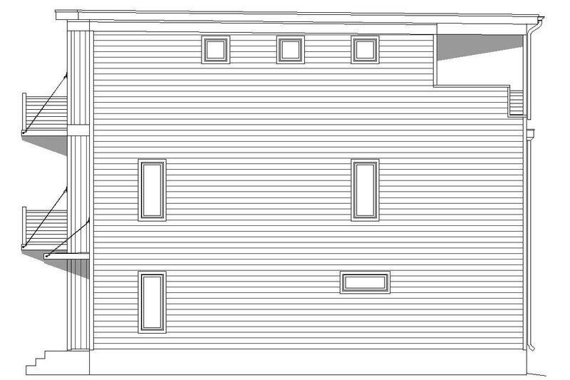 House Design - Exterior - Other Elevation 2 for Contemporary House Plan #932-319 - 3 bed, 3.5 bath
