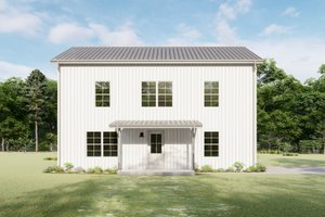 Barndominium Exterior - Front Elevation Plan #1092-25