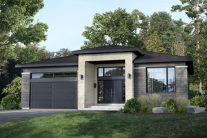 Contemporary Exterior - Front Elevation Plan #25-4887